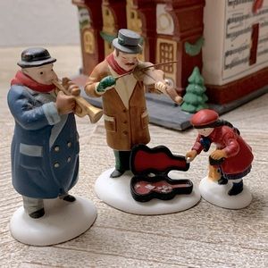 Dept 56 Heritage Village Collection; Street Musicians Set; Vintage